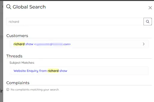 Global Search Feature